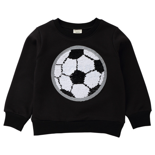 printemps bébé fille paillettes football football broderie