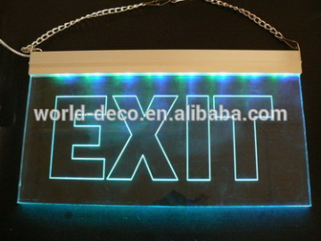 Electronic lighting of custom acrylic neon sign/emergent exit sign