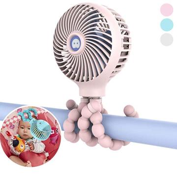 Portable Mini Handheld Stroller Fan with Flexible Tripod for Babies