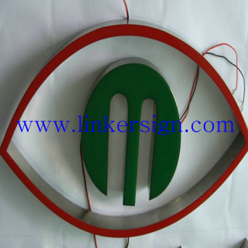 high glossy led resin letter logo sign