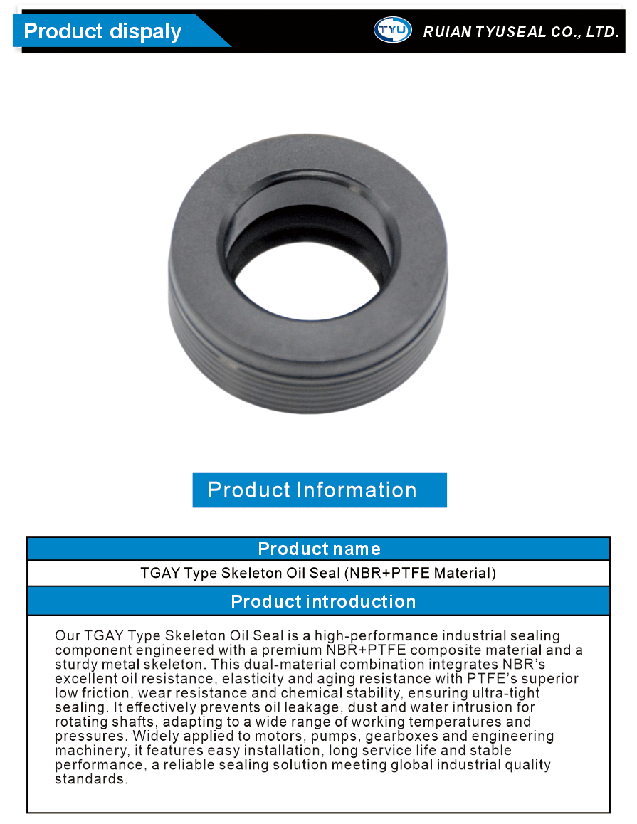 TGAY Oil Seal Corrosion Resistant