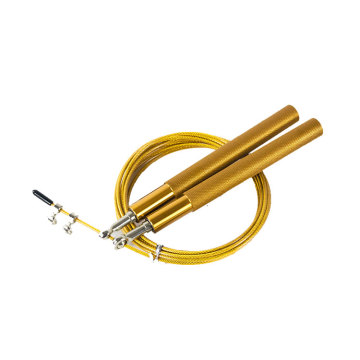 Customize Logo Speed Colorful Aluminum Handle Wire Self Locking Skipping Rope