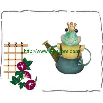 Frog decoration garden watering can