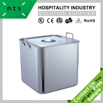 hotel high quality stainless steel sauce bucket lid
