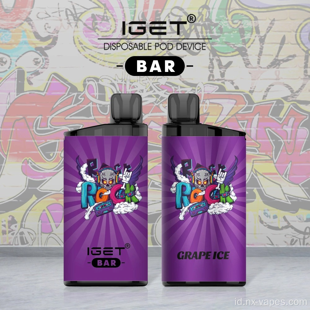 Igetbar 3500 Puff Pengisian ulang koil mesh sekali pakai