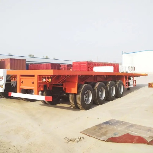 4 Axle Flatbed Semi Trailer