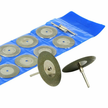 Dental Mini Diamond Cutting Discs for Jewelry Rotary Drills - 2.35mm Mandrel