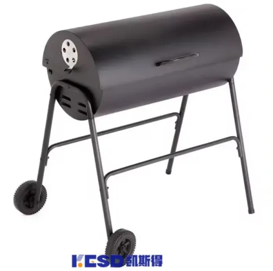 Garden Heavy Duty Barbecue Barrel Grill Barbeque Smoker Trolley Oil Drum BBQ Charcoal Grill for Outdoor