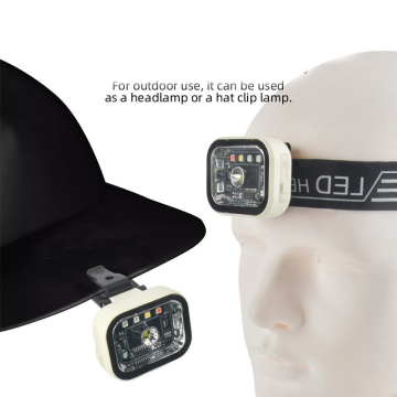 Factory Supply LED Rechargeable Cap Light with 9 Lighting Modes and Bottle Opener