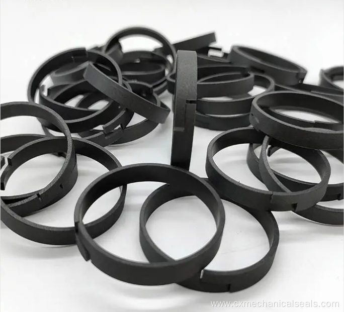 Carbon filled ptfe piston shaft sealing