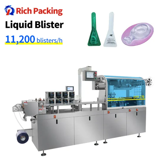 DPP250 High Capacity Liquid Oil Blister Packing Machine for Mini Olive Milk