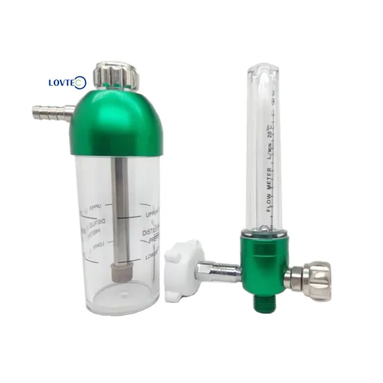 Professional Medical Oxygen Pressure Regulator, Brass Oxygen Regulator, Flow Meter, and Humidifier Bottle for High-Quality Respiratory Support