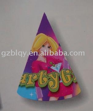 printed hat,party hat,paper hat for party girl
