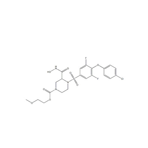 4 - ((4- (4-chlorophénoxy) -3,5-difluorophényl) sulfonyl) -3- (hydroxycarbamoyle) -1-carboxylate de 2-méthoxyéthyle 1224964-36-6