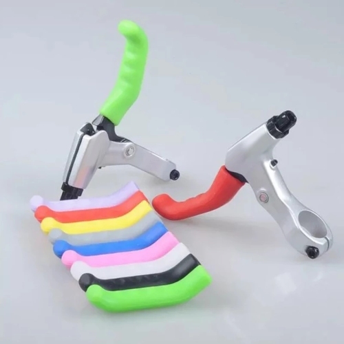 Bicycle Soft Anti-Slip Brake Handle Silicone Sleeve Motorcycle Bicycle Protection Cover Accessories Boutique Protective Gear