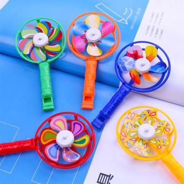 5Pcs KIds Windmill Whistle Toy Children Coloful Windmill Whistle Musical Developmental Toy Party Props