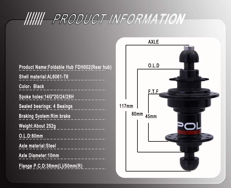 Folding Bike Hub