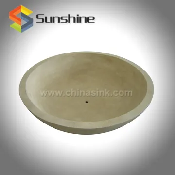 Beige Marble Round Stone Bathtubs