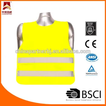 EN1150 safety vests for kids