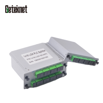 1x4 1x8 1x16 1x32 Cassette LGX SC UPC APC Rack Mount FTP Splitter Module Fiber Optic PLC Splitter