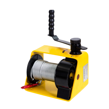1000kg Capacity Worm Winch with Wire Rope: Ideal for Boat Towing and Manual Dredging Operations