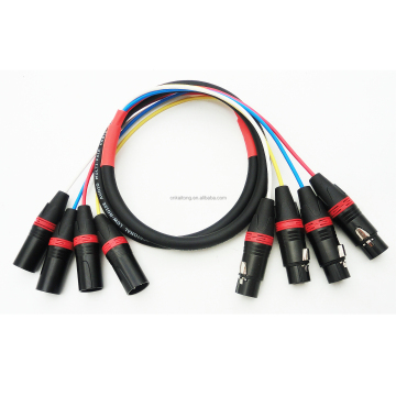 OEM Audio De Y Power Snake XLR Cable Male to Female Multi-Microphone Channel Roll Stage Box Cable