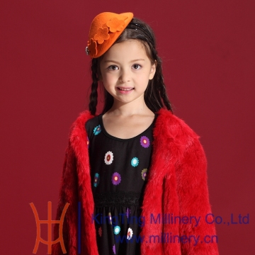 New Design Fashion Girls Wool Fascinators / Headpieces With Shiny Rhinestone