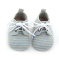 New Styles Stripe Leder Baby Oxford Schuhe Großhandel