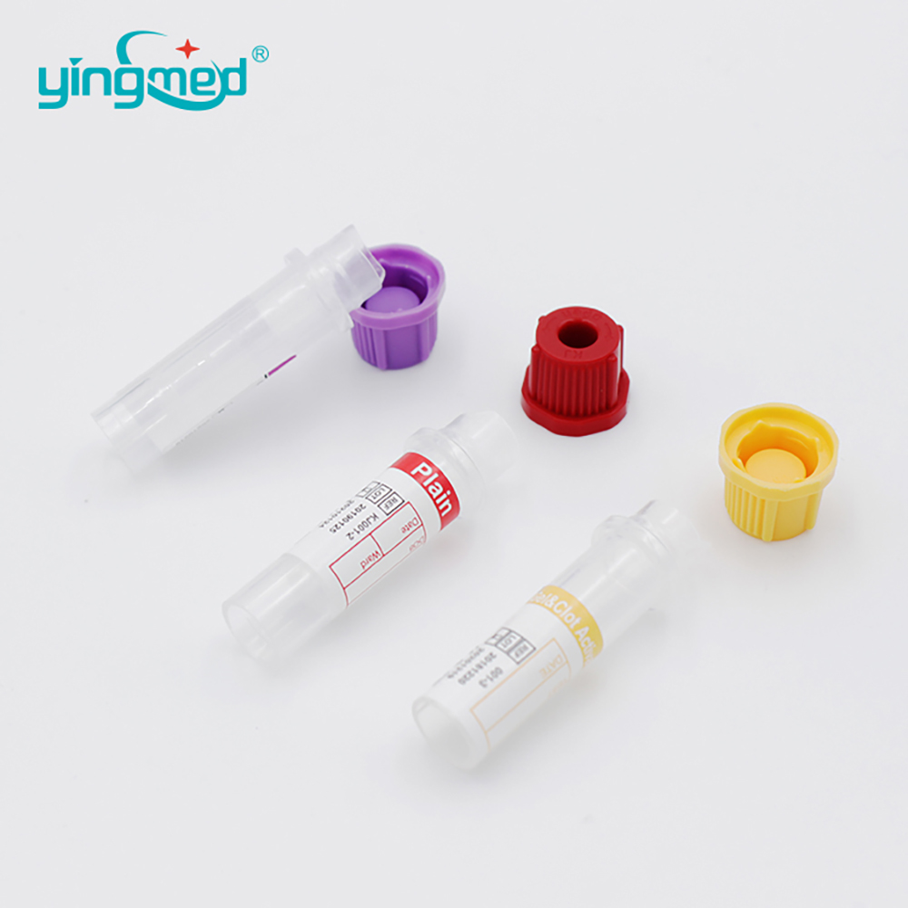disposable 0.25ml 0.5ml vacuum micro blood collection tube