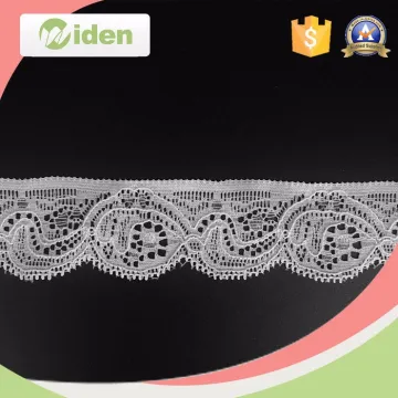 3.2 CM Elastic Fabrics Sample Grey Latest Swiss Lace