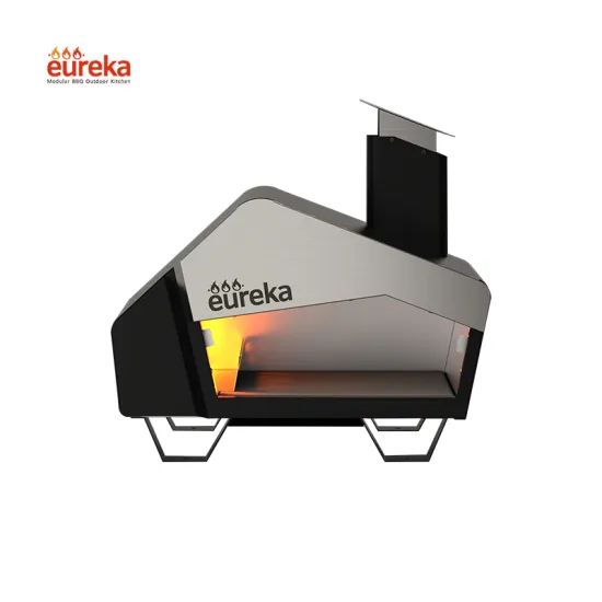 Stainless Steel 13 Inch Commercial Kitchen Portable Gas Wood Burning Pizza Oven
