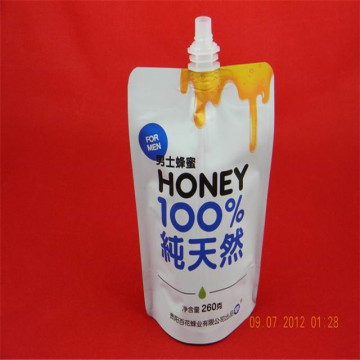 Custom aluminum sealed standing honey packaging bag