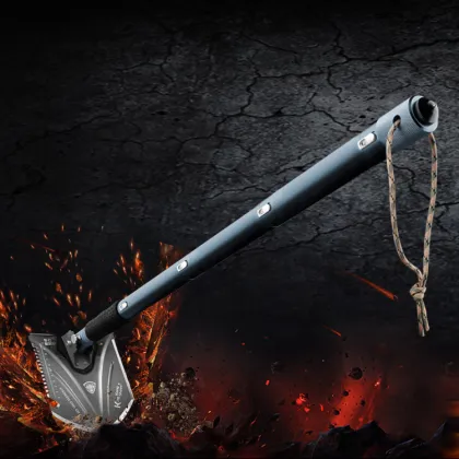 Outdoor Multi-function Belt Shovel Head Engineer Military Shovel Field Camping Survival Tool Garden Tools Folding Set