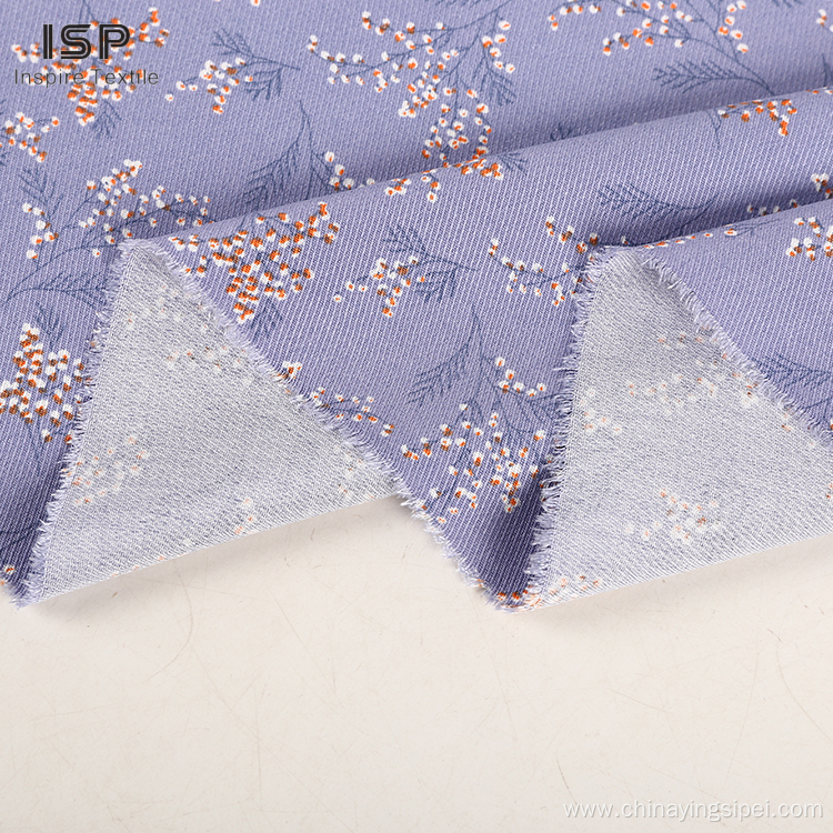 Viscose Material Twill Fabric Stocklot Rayon Tencel Printed