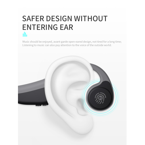 Headset konduksi tulang bluetooth tahan keringat tahan air