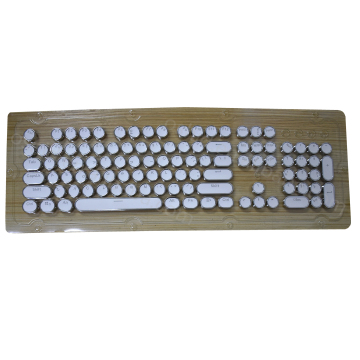 OSHID 104-Key ABS Round Double Shot Custom Keycaps for Mechanical Keyboards