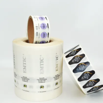 custom Coated Paper Vinyl label stickers printing