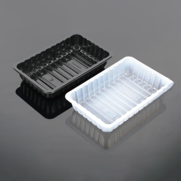 BPA Free Black/White Polypropylene PP Plastic Meat Tray