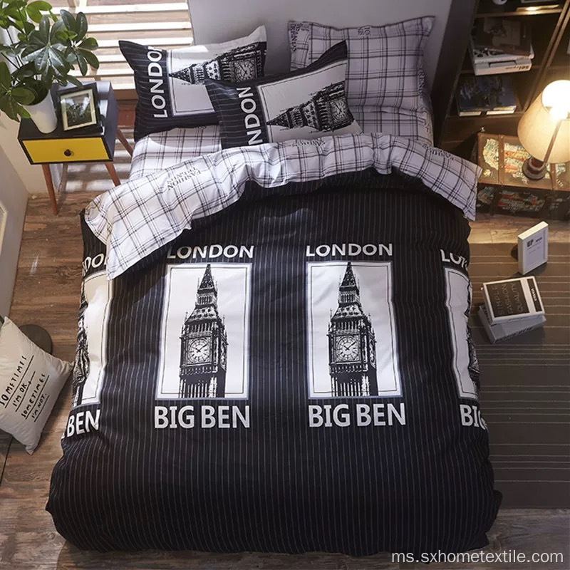 set selimut duvet yang dicetak