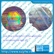 3D Waterproof Anti-fake Hologram Label