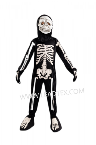 Boys Halloween Outfit with Skull Printing