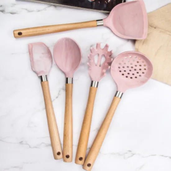 Marble pattern silicone shovel