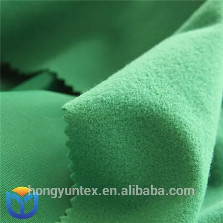 100 Polyester Tricot Brush One Side Headset Knitted Fabric