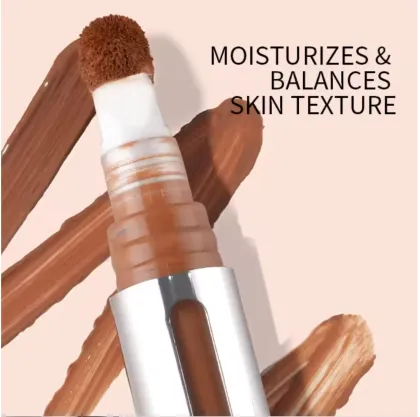 24 Hour Lasting Custom Cosmetics Matte Liquid Concealer: Full Coverage, Oil Control, and Contour Concealer Base Makeup