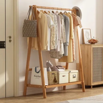 Non-Solid Wood Clothes Rack for Bedroom and Hotel Drying Storage