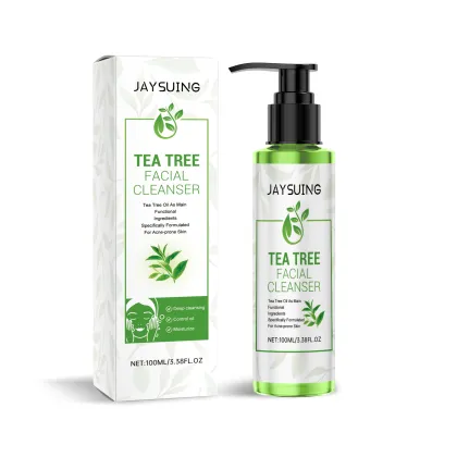 Tea Tree Oil-based Facial Products: Refreshing Oil Control, Cleansing Gel, and Moisturizing Cleanser