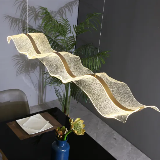 LED Minimalist Long Strip Light Pendant for Restaurant and Bar Design