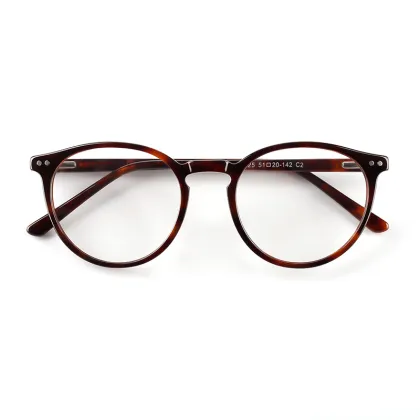 Korean Clear Optical Acetate Frame Eyewear Retro Round Glasses