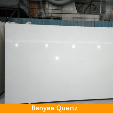 Newstar wholesale artificial pure white quartz countertop slabs