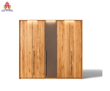 Armadio in legno solido classico europeo per camera da letto